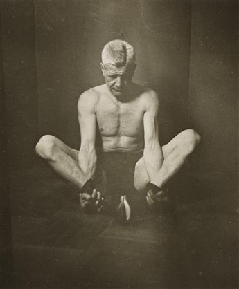 ARNOLD GENTHE (1869-1942) A suite of 10 photographs of Captain Eric Ericson displaying physical prowess. April 7, 1934.
